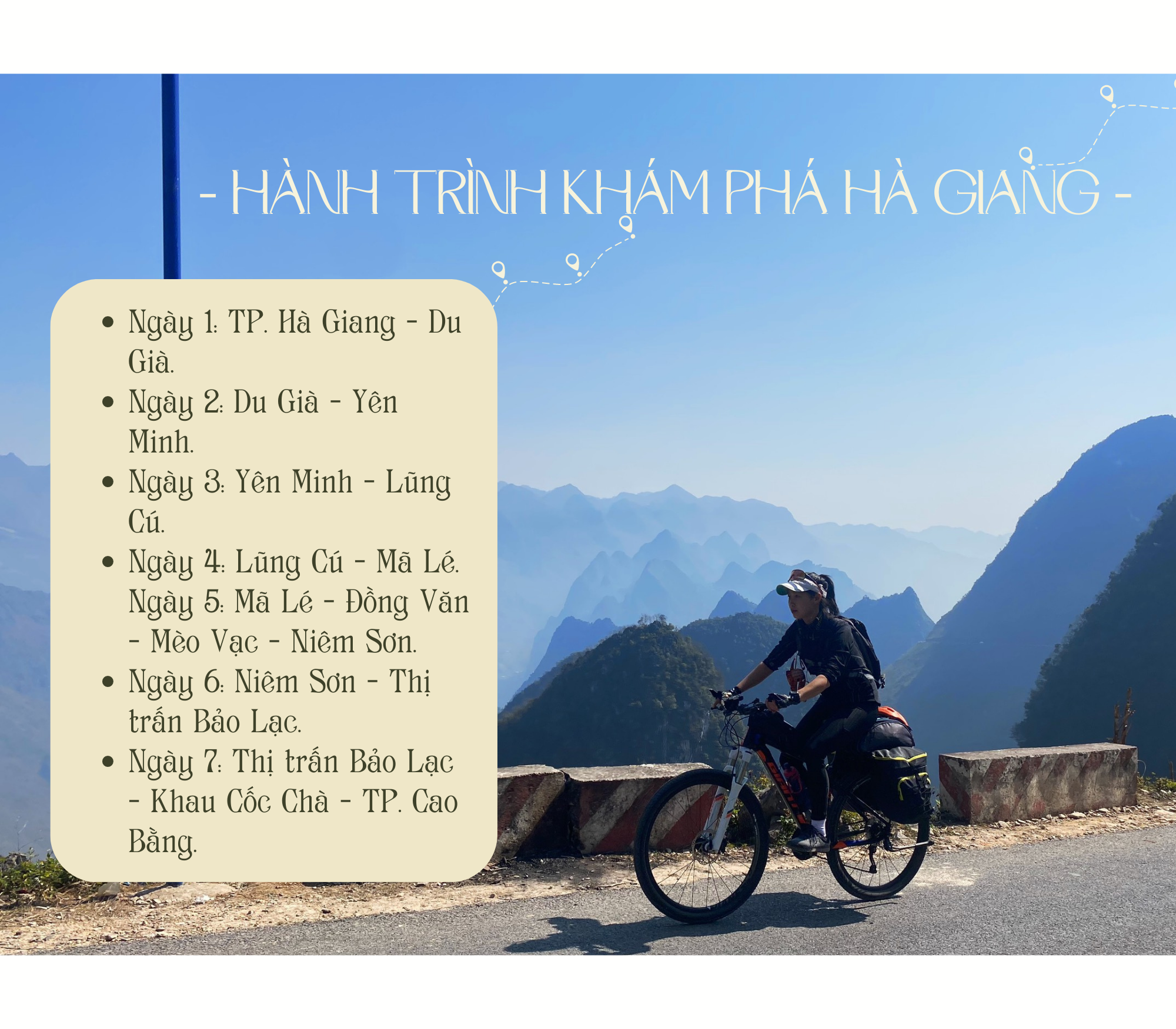Hành trình 8 ngày đêm “phượt” Hà Giang bằng xe đạp