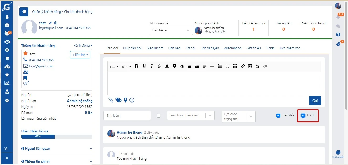 Áp dụng cách quản lý data khách hàng bằng công nghệ với Getfly CRM