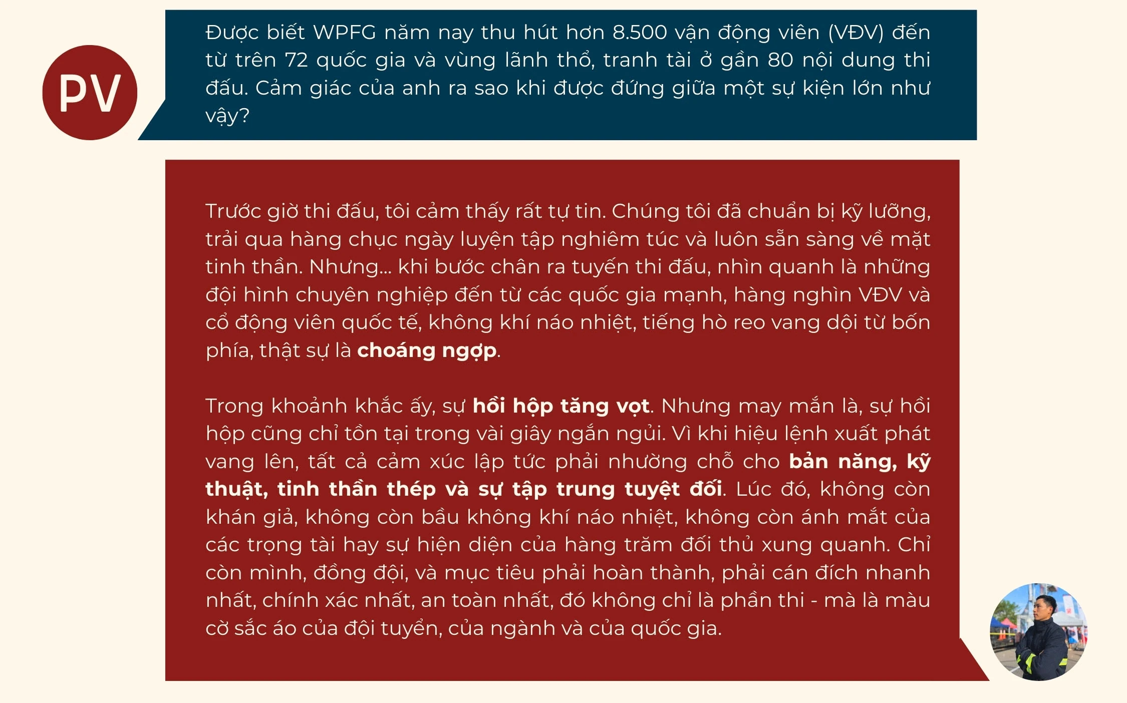 Người lính “tôi luyện trong lửa” và kỳ tích trên đấu trường quốc tế