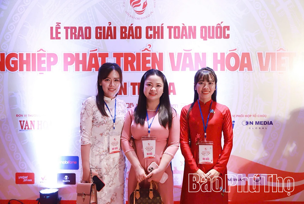 Báo và phát thanh, truyền hình Phú Thọ đoạt 3 giải tại Giải Báo chí toàn quốc “Vì sự nghiệp phát triển Văn hóa Việt Nam” lần thứ 3