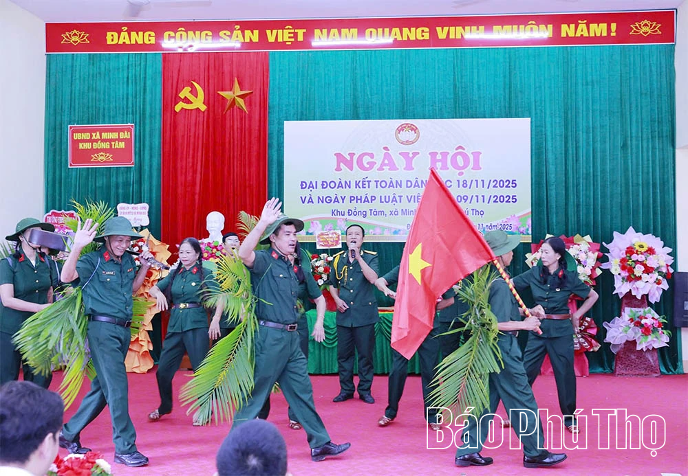 Ngày hội đại đoàn kết toàn dân tộc khu dân cư khu Đồng Tâm, xã Minh Đài