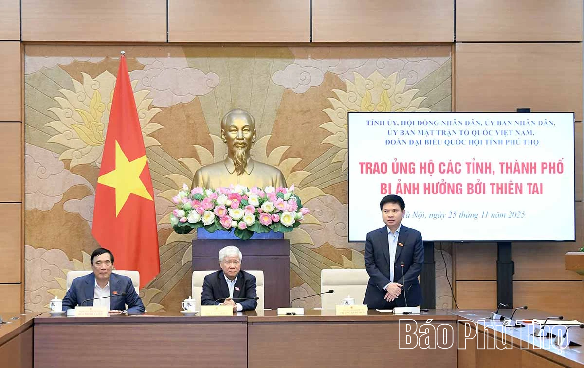 Phú Thọ hỗ trợ các tỉnh miền trung và Tây nguyên