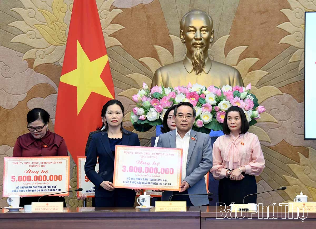 Phú Thọ hỗ trợ các tỉnh miền trung và Tây nguyên