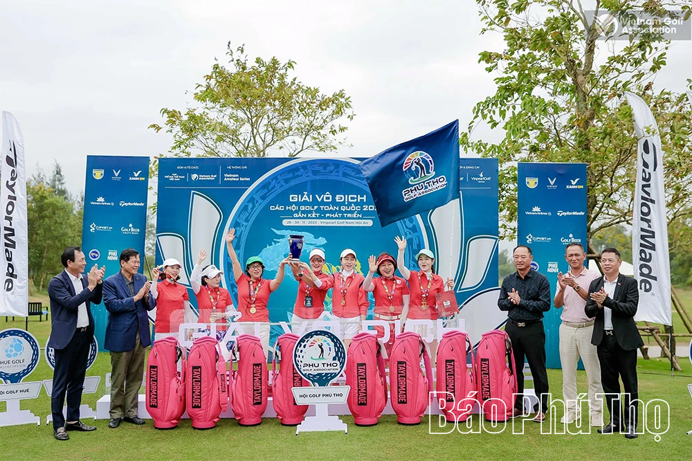 Phú Thọ giành ngôi vô địch đồng đội nam và nữ tại Giải Vô địch các Hội Golf toàn quốc 2025
