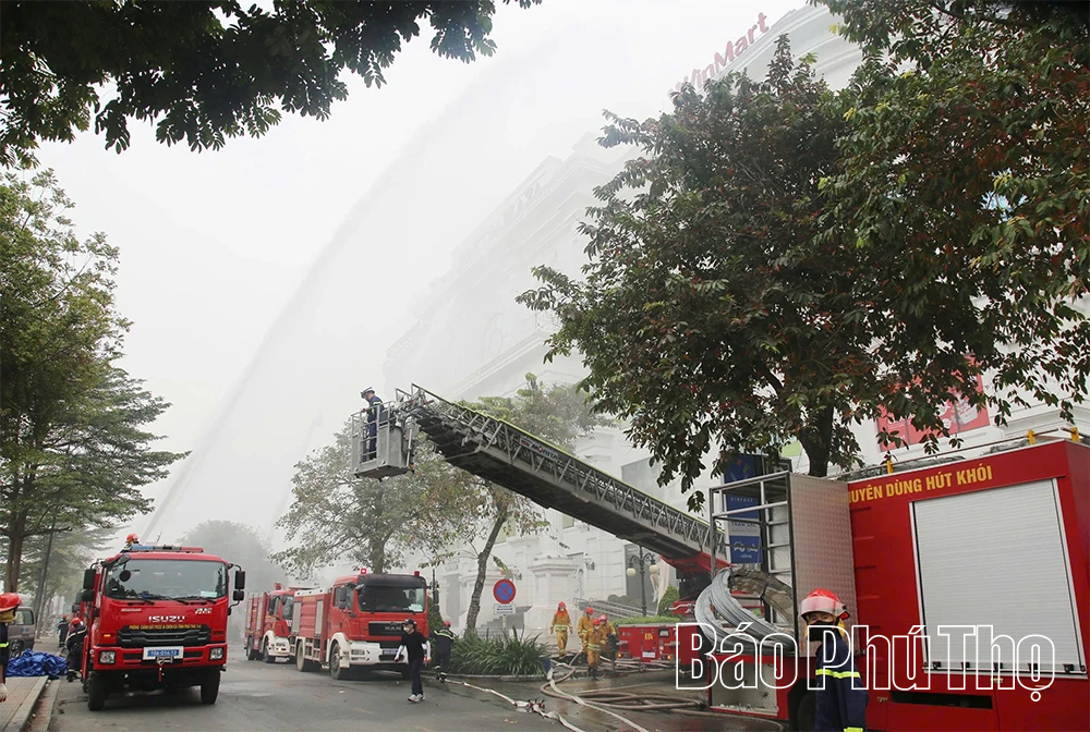 Tổng duyệt thực tập phương án chữa cháy và cứu nạn, cứu hộ cấp tỉnh năm 2025