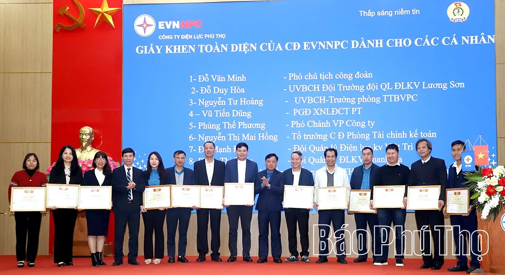 Công đoàn Công ty Điện lực Phú Thọ triển khai nhiệm vụ năm 2026