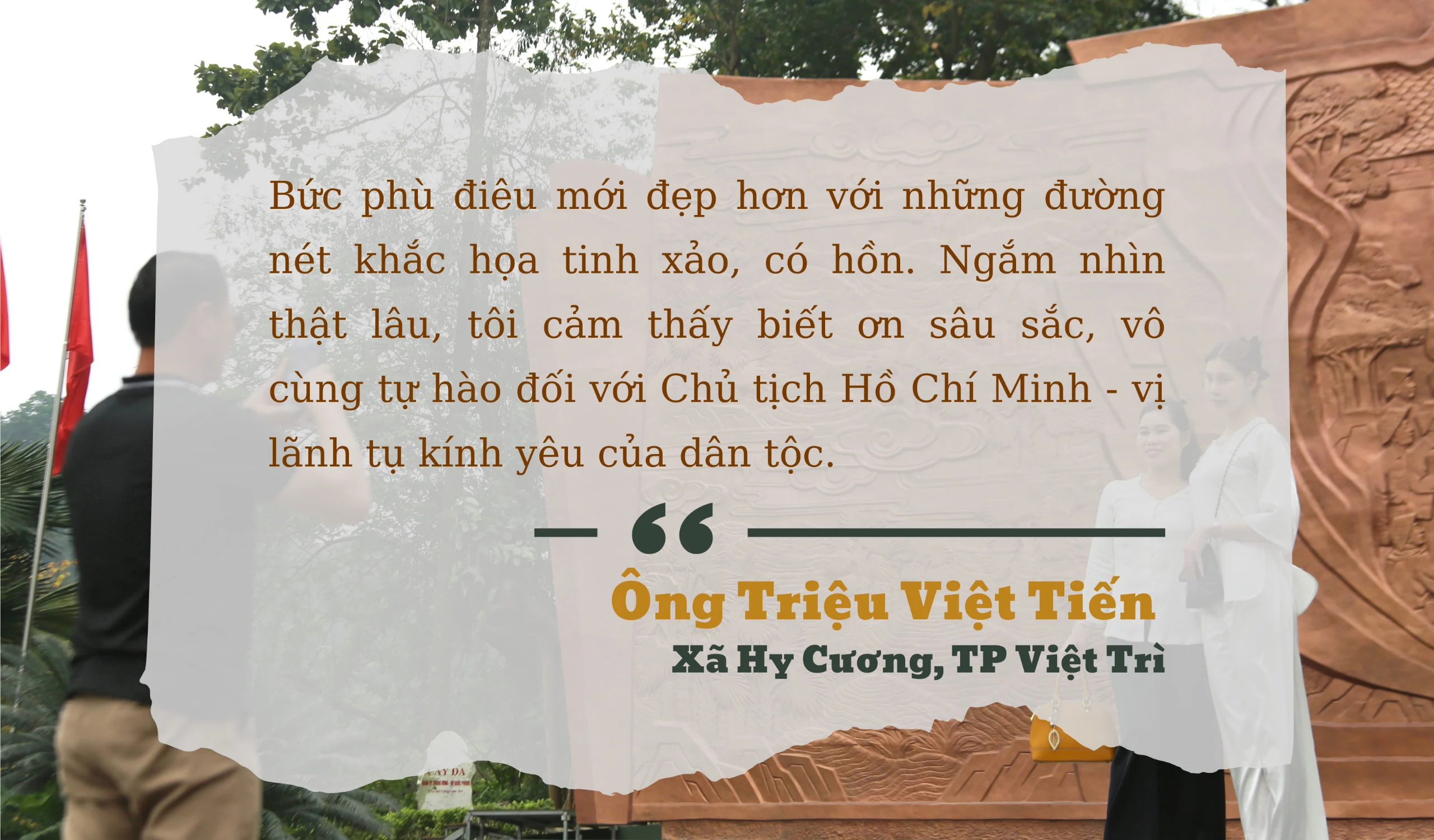 Bức phù điêu bằng đồng lớn nhất Việt Nam tại Khu di tích lịch sử Đền Hùng