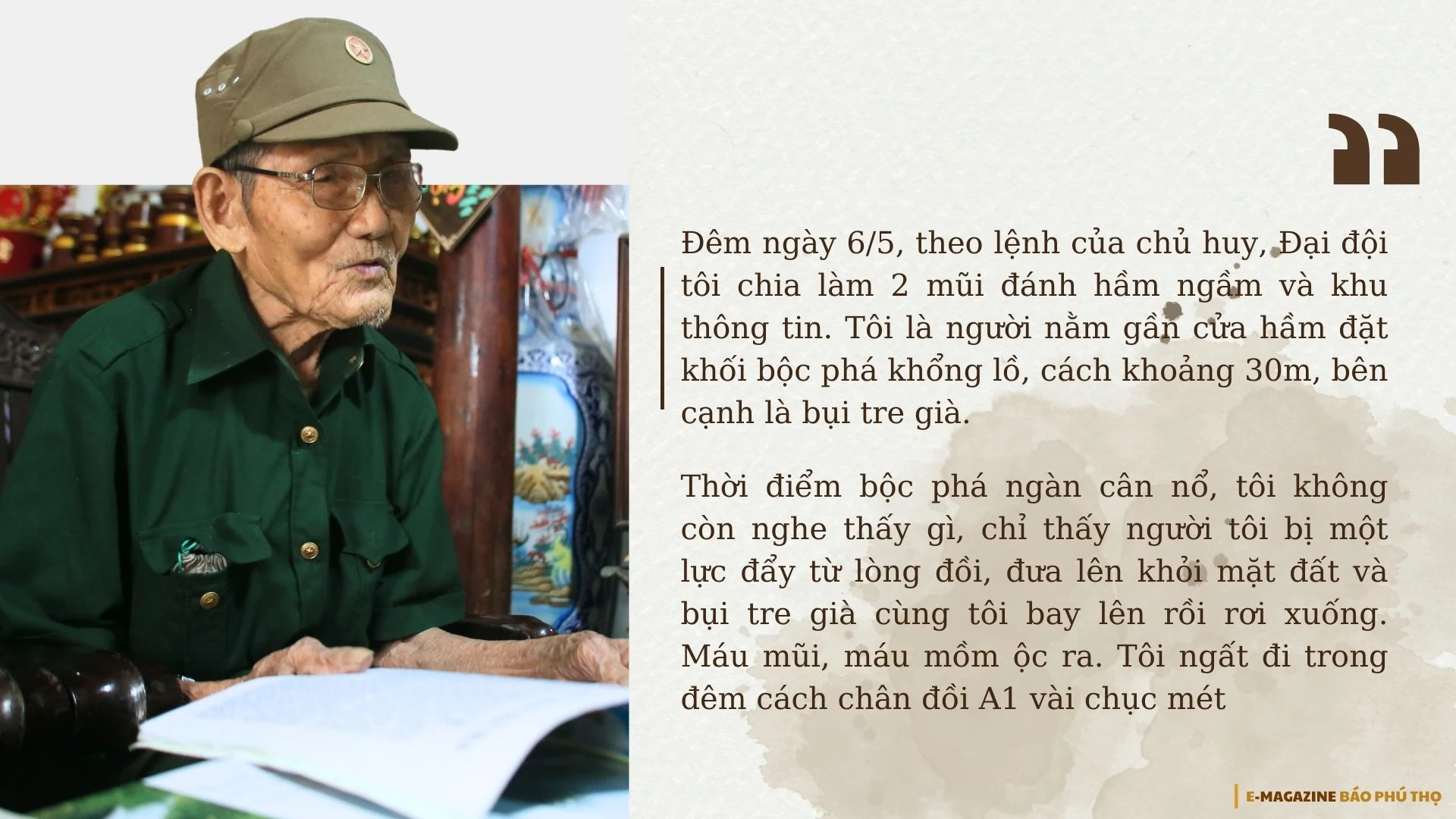 Ký ức “56 ngày đêm” của cựu chiến binh 98 tuổi