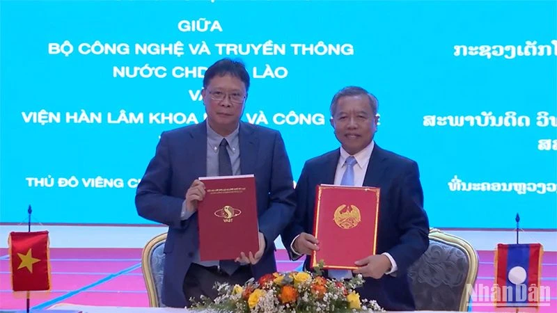 Việt Nam-Lào tăng cường hợp tác trong lĩnh vực khoa học và công nghệ
