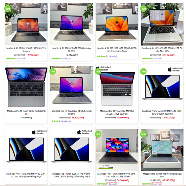 5 địa chỉ mua Macbook cũ uy tín nhất hiện nay