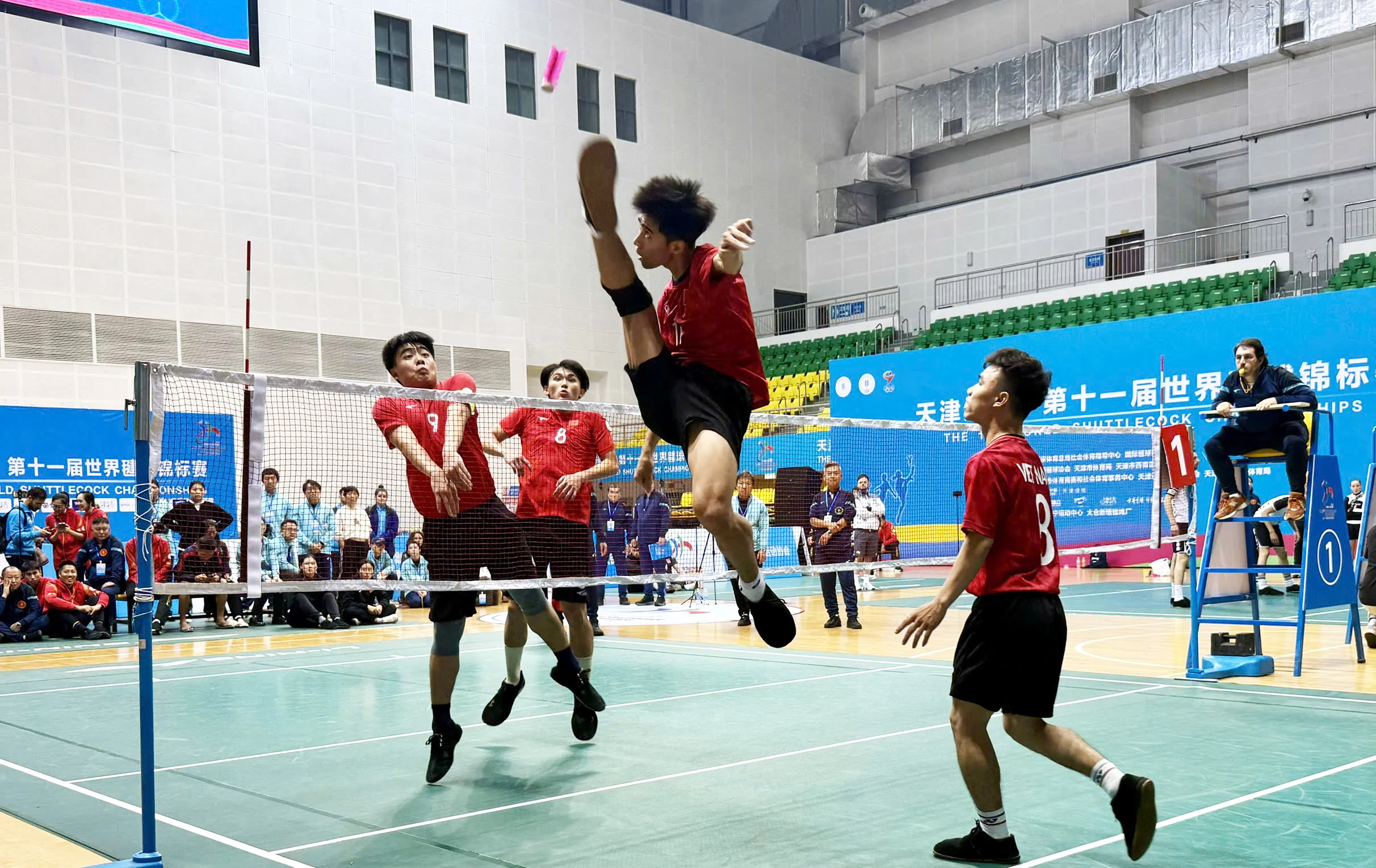 Phu Tho athletes win “double gold” at the 11th World Shuttlecock Championships