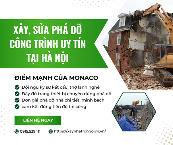 MONACO hành trình 10 năm xây nhà và sửa chữa nhà uy tín tại Hà Nội