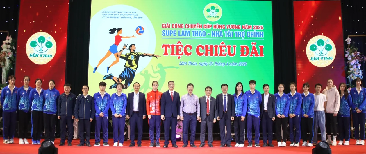 Công ty CP Supe Phốt phát và Hoá chất Lâm Thao gặp mặt các đội tuyển tham gia Giải bóng chuyền Cúp Hùng Vương