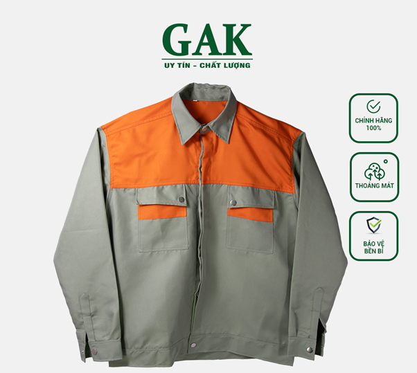 GAK – Đồng phục công nhân chuẩn bền đẹp, thiết kế theo đặc thù ngành nghề