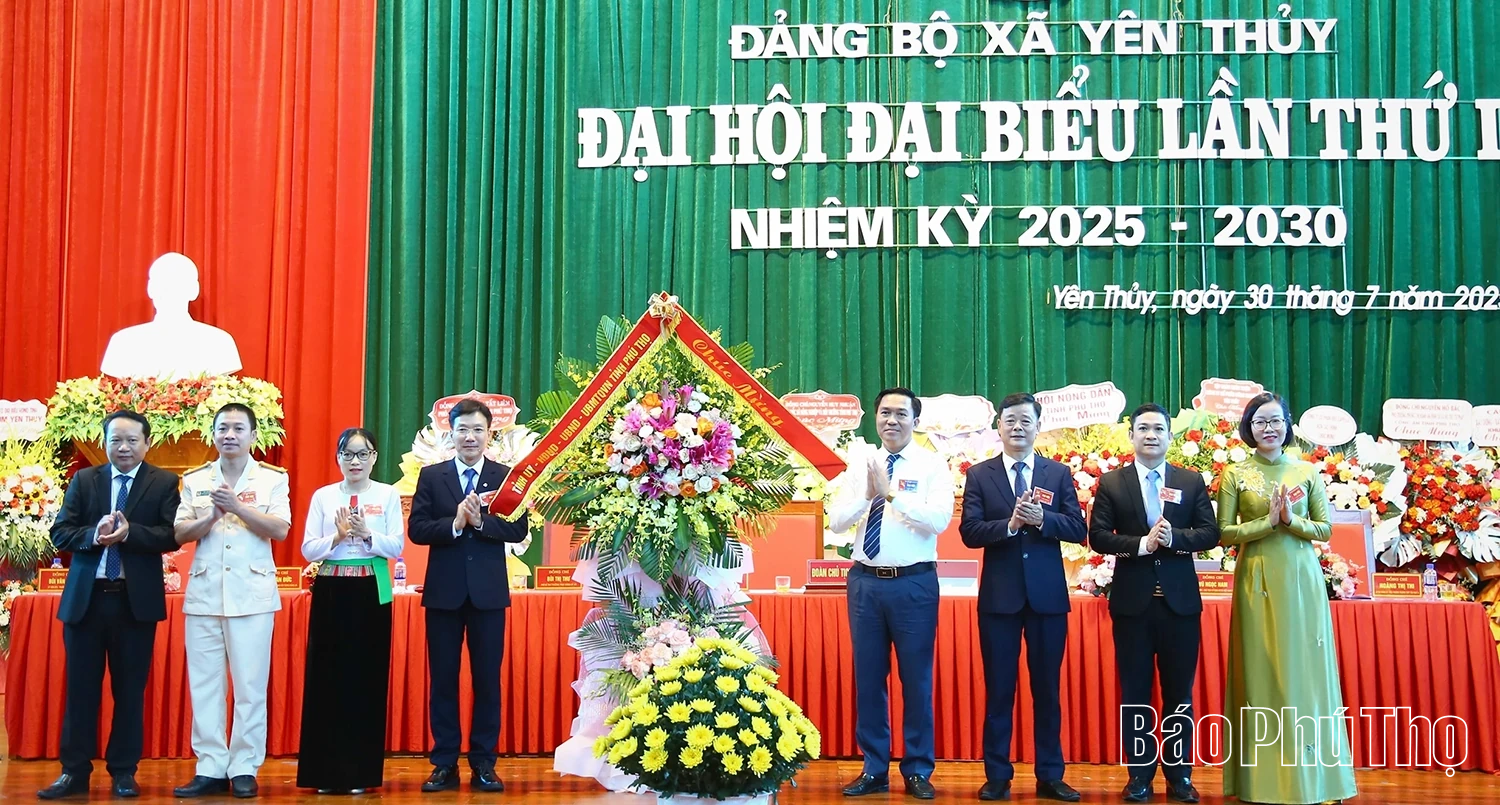 Đại hội đại biểu Đảng bộ xã Yên Thủy lần thứ I, nhiệm kỳ 2025 - 2030