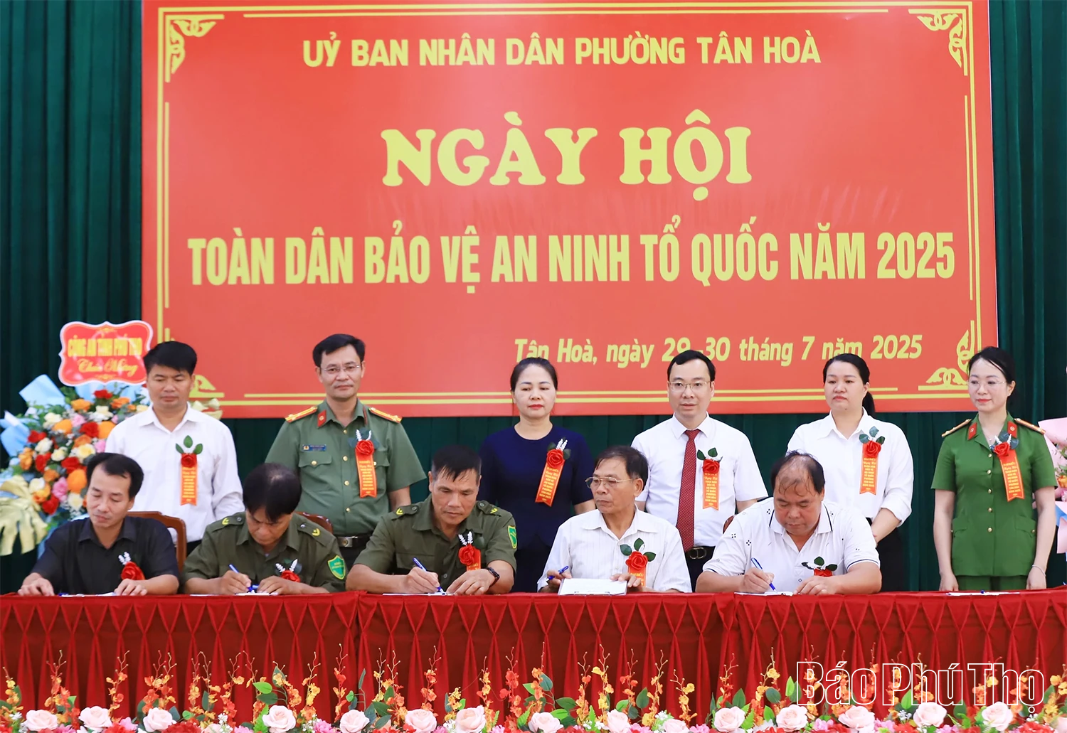 Phường Tân Hoà tổ chức Ngày hội toàn dân bảo vệ an ninh Tổ quốc năm 2025