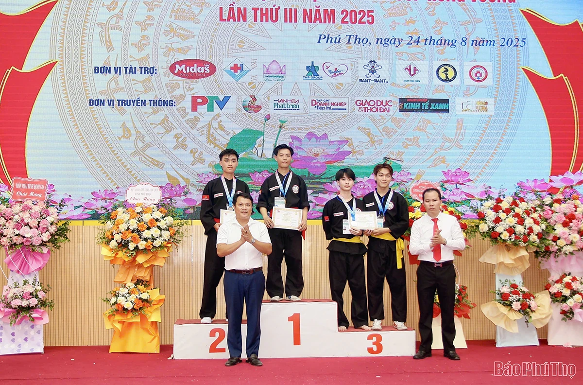 Giải Võ cổ truyền tỉnh Phú Thọ mở rộng tranh cúp Hùng Vương lần thứ III năm 2025