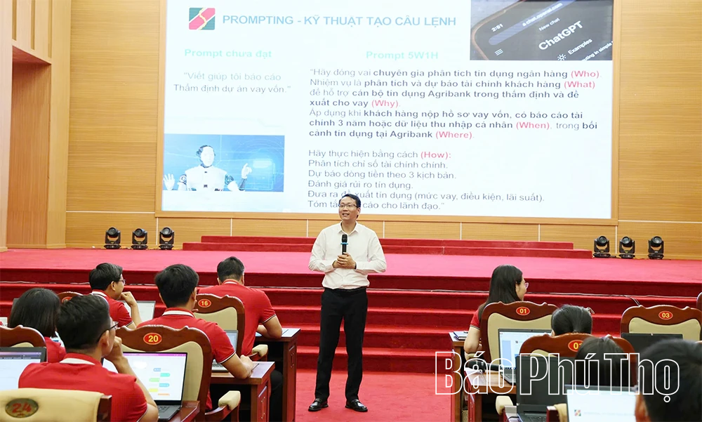 Agribank Chi nhánh Phú Thọ nâng cao năng lực ứng dụng AI