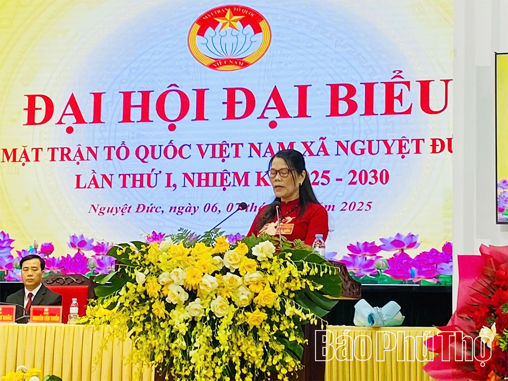 Đại hội đại biểu Mặt trận Tổ quốc xã Nguyệt Đức lần thứ I, nhiệm kỳ 2025 - 2030