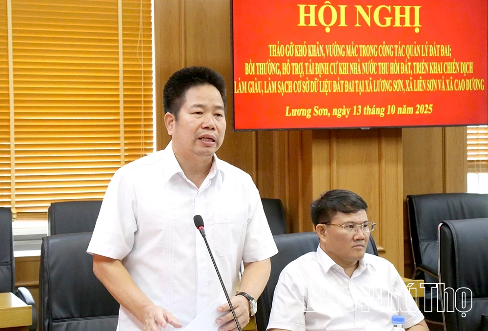 Phó Chủ tịch UBND tỉnh Phan Trọng Tấn chủ trì hội nghị tháo gỡ khó khăn trong công tác quản lý đất đai