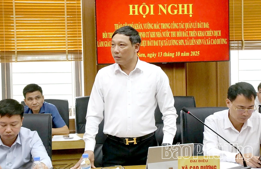 Phó Chủ tịch UBND tỉnh Phan Trọng Tấn chủ trì hội nghị tháo gỡ khó khăn trong công tác quản lý đất đai
