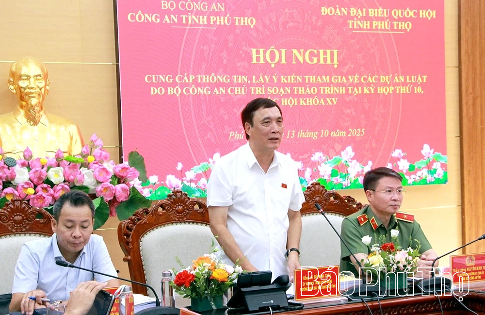 Lấy ý kiến tham gia các dự án luật do Bộ Công an chủ trì soạn thảo