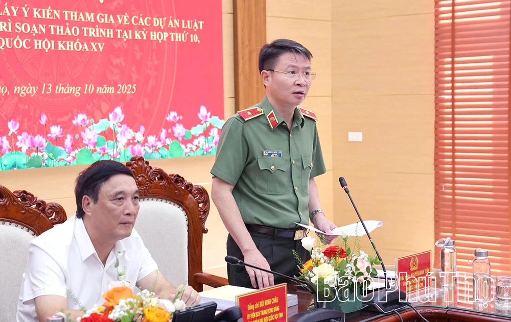 Lấy ý kiến tham gia các dự án luật do Bộ Công an chủ trì soạn thảo