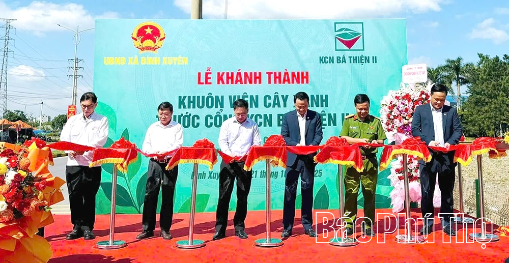 Chính quyền và doanh nghiệp chung tay xây dựng mỹ quan xanh KCN Bá Thiện II