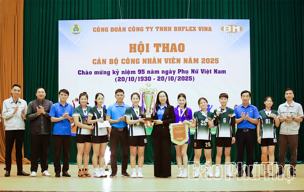 Công đoàn Công ty TNHH BH Flex Vina tổ chức Hội thao cán bộ, công nhân viên năm 2025