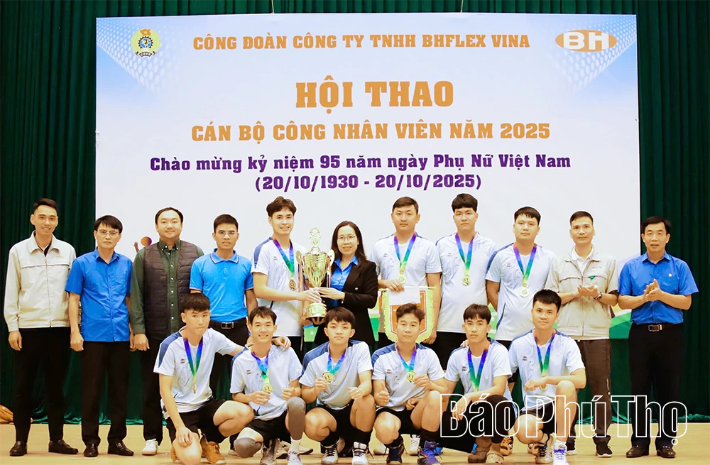Công đoàn Công ty TNHH BH Flex Vina tổ chức Hội thao cán bộ, công nhân viên năm 2025