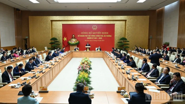 Công bố Quyết định bổ nhiệm Phó Thủ tướng Chính phủ, Bộ trưởng nhiệm kỳ 2021-2026