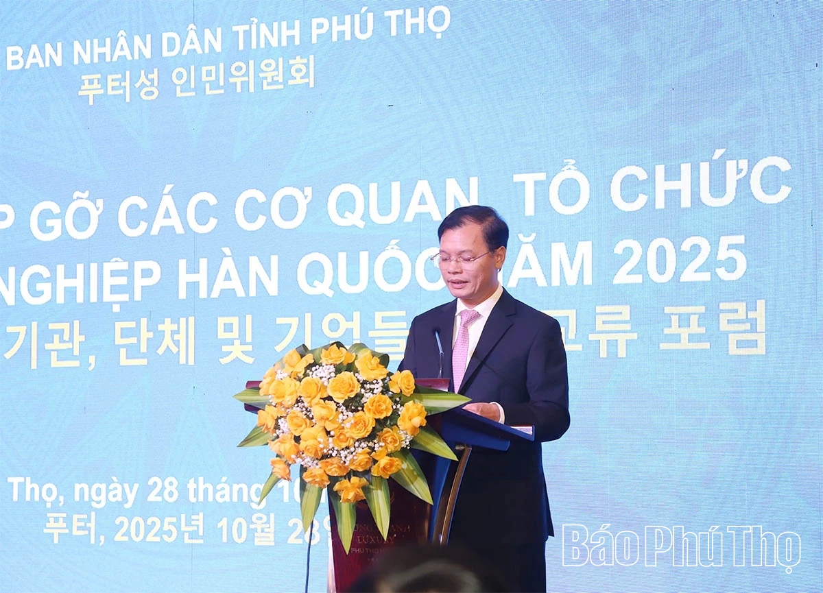 Kết nối sâu sắc hơn quan hệ đối tác giữa các cơ quan, tổ chức và doanh nghiệp Hàn Quốc với tỉnh Phú Thọ