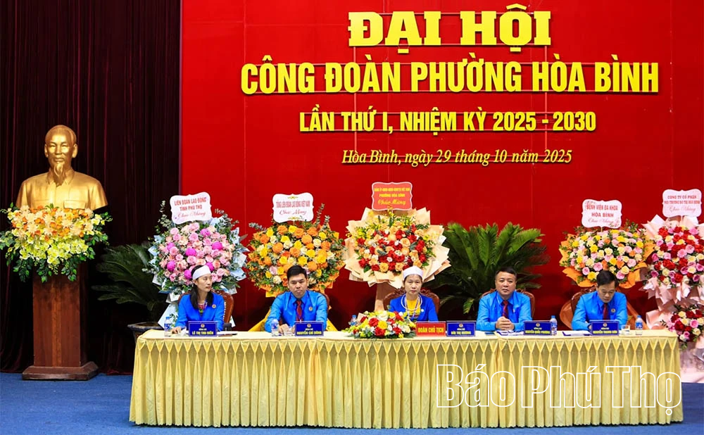 Đại hội Công đoàn phường Hòa Bình lần thứ I, nhiệm kỳ 2025-2030