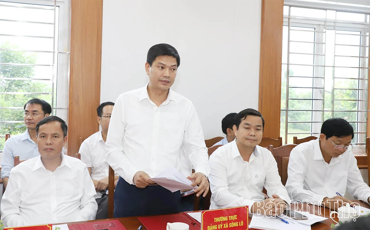 Chủ tịch UBND tỉnh Trần Duy Đông thăm và làm việc với 3 xã Sông Lô, Tiên Lữ, Sơn Đông