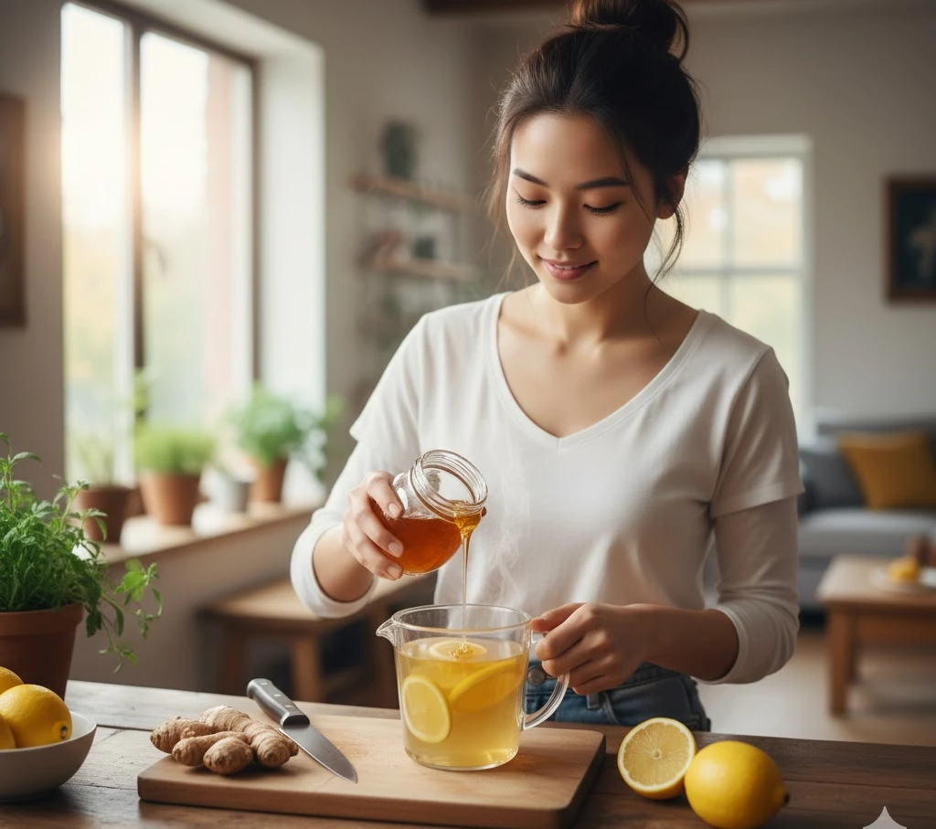 Uống mật ong chanh gừng vào buổi sáng hay buổi tối có lợi hơn?
