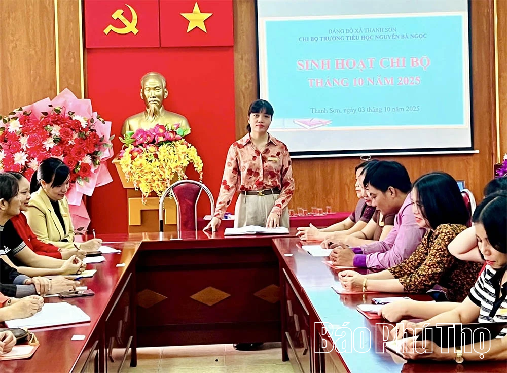 Đảng bộ xã Thanh Sơn: Nâng cao chất lượng sinh hoạt chi bộ