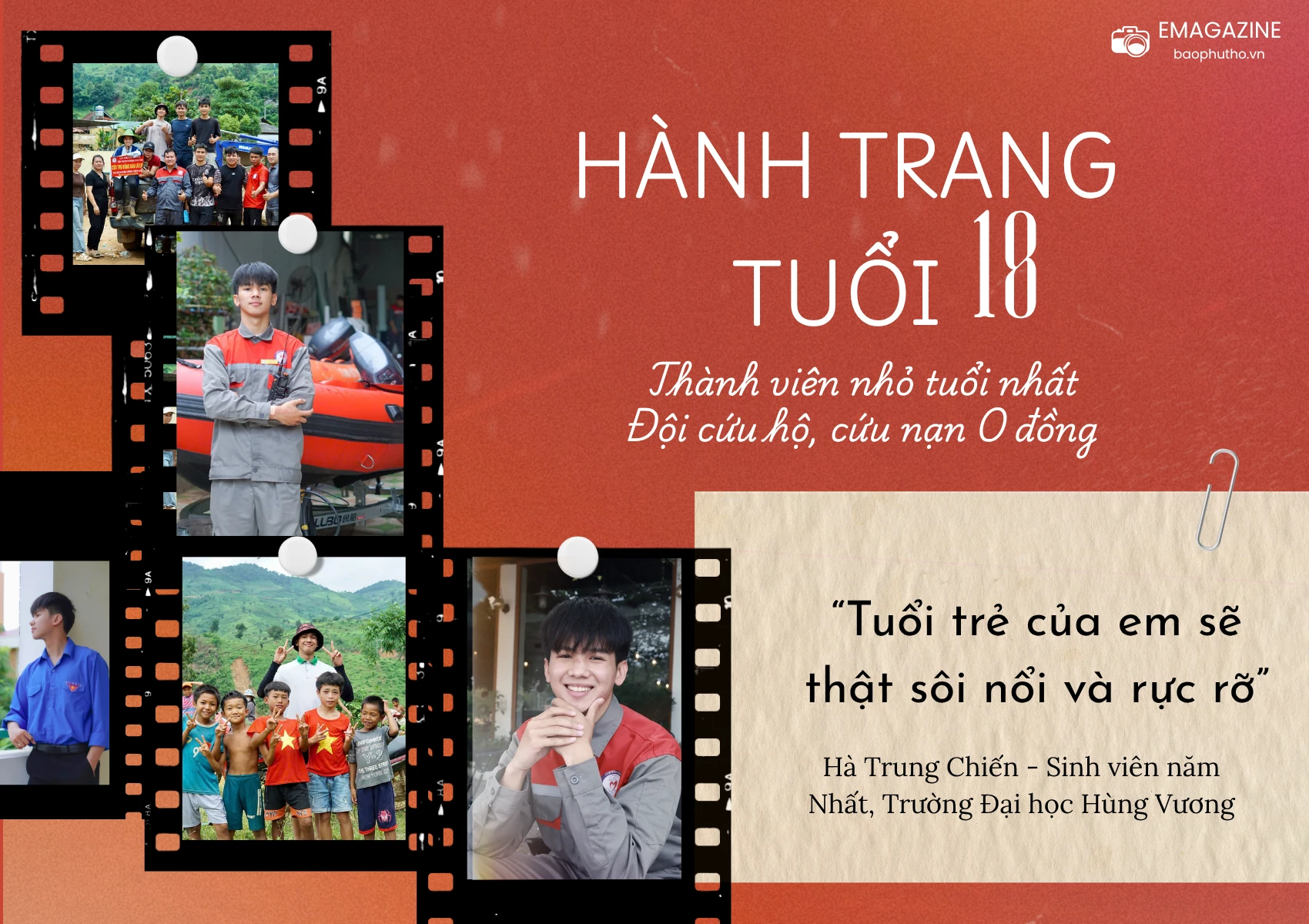 Hành trang tuổi 18 của thành viên nhỏ tuổi nhất Đội cứu nạn, cứu hộ 0 đồng