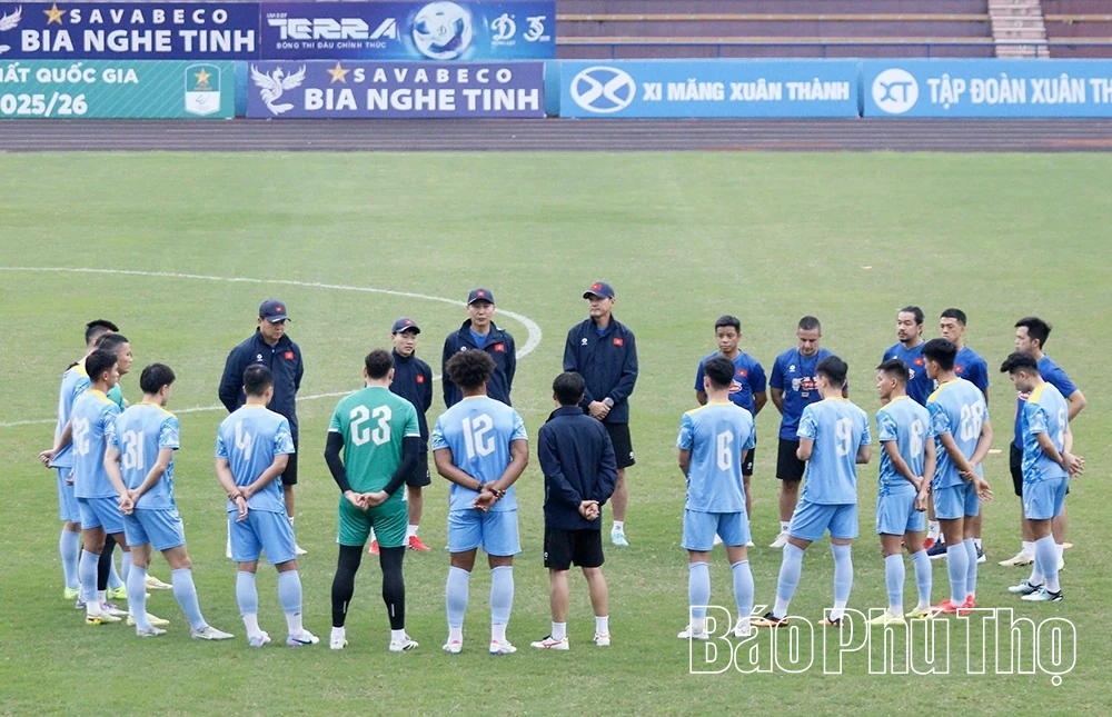 Đội tuyển Việt Nam hội quân tại Phú Thọ chuẩn bị cho Vòng loại Asian Cup 2027