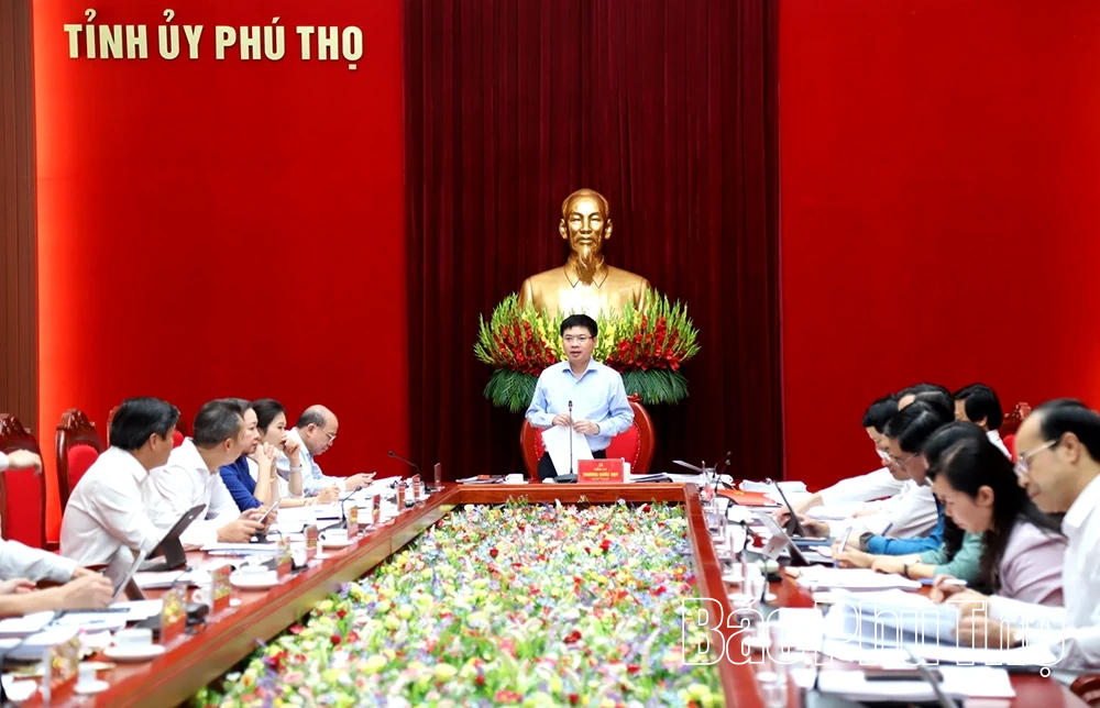 Ban Thường vụ Tỉnh ủy xem xét nhiều cơ chế, chính sách lớn của tỉnh
