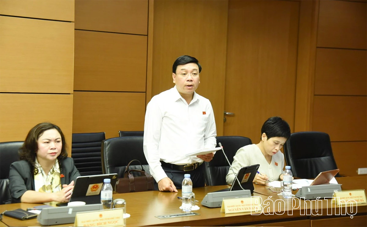 Đoàn Đại biểu Quốc hội tỉnh Phú Thọ tham gia thảo luận hoàn thiện chính sách y tế cơ sở, giáo dục và dự trữ quốc gia