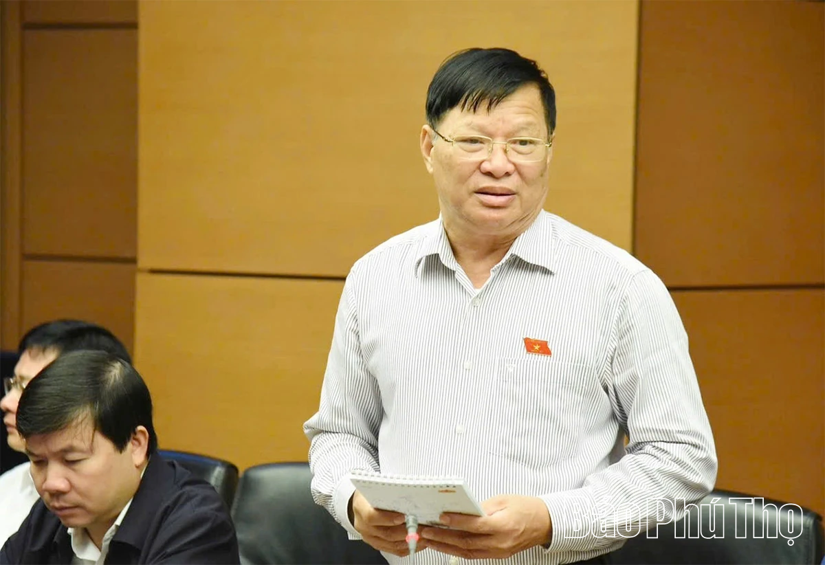 Đoàn Đại biểu Quốc hội tỉnh Phú Thọ tham gia thảo luận hoàn thiện chính sách y tế cơ sở, giáo dục và dự trữ quốc gia