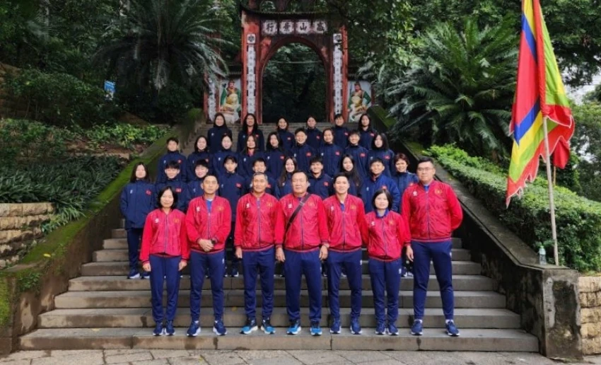 ĐT nữ Việt Nam sang Nhật Bản tập huấn để săn HCV SEA Games 33