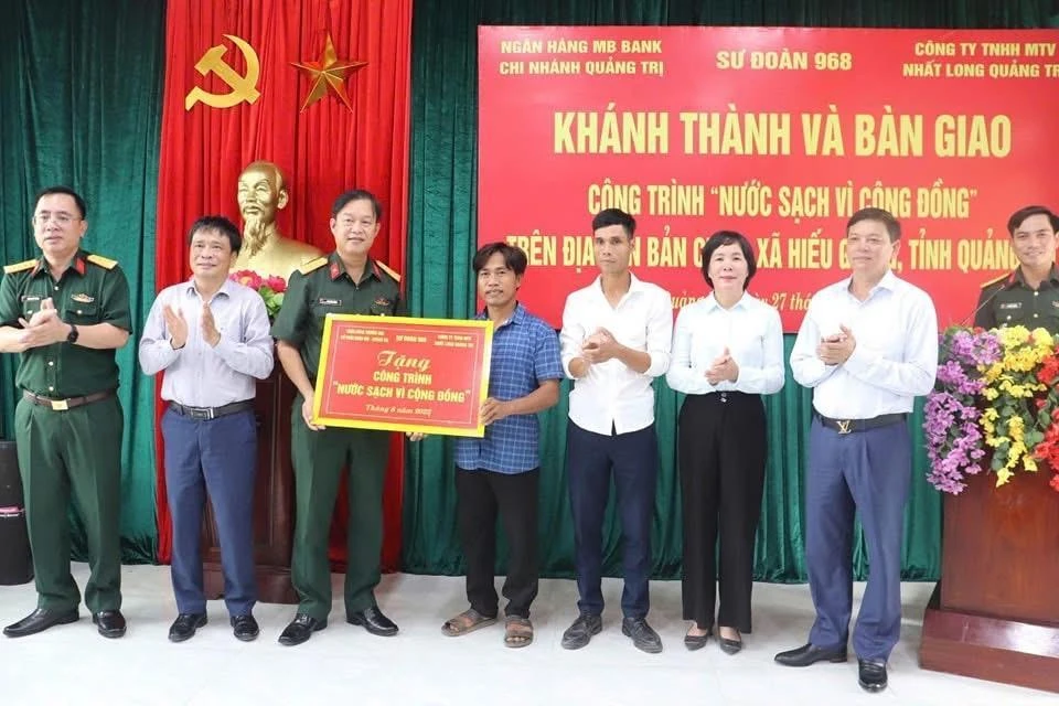 MB Quảng Trị bàn giao công trình “Nước sạch vì cộng đồng” tại Bản Chùa