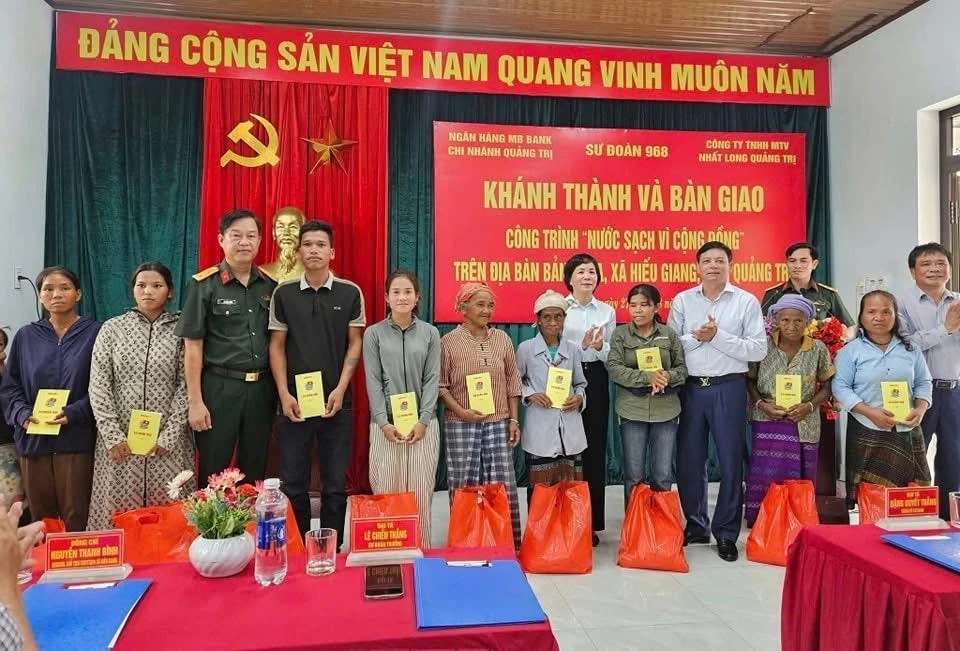 MB Quảng Trị bàn giao công trình “Nước sạch vì cộng đồng” tại Bản Chùa