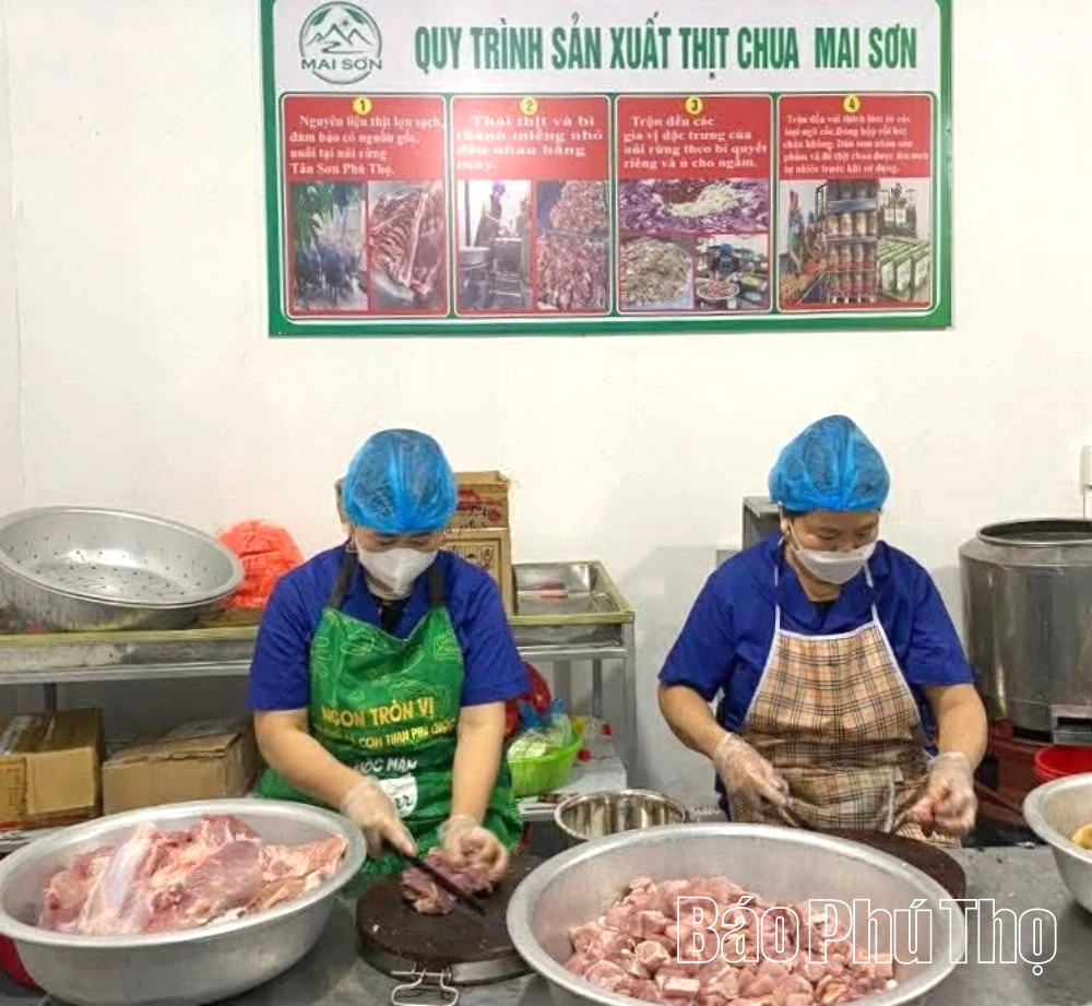 Thịt chua đu đủ - hương vị xứ Mường Tân Sơn