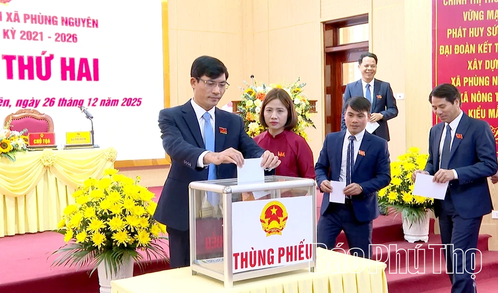 Kỳ họp thứ Hai, HĐND xã Phùng Nguyên khóa II, nhiệm kỳ 2021-2026