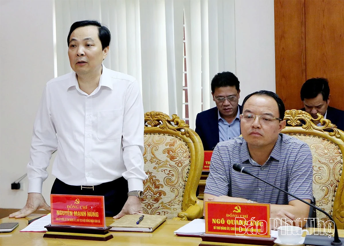Phó Chủ tịch UBND tỉnh Nguyễn Huy Ngọc thăm, làm việc tại các xã khu vực Cẩm Khê