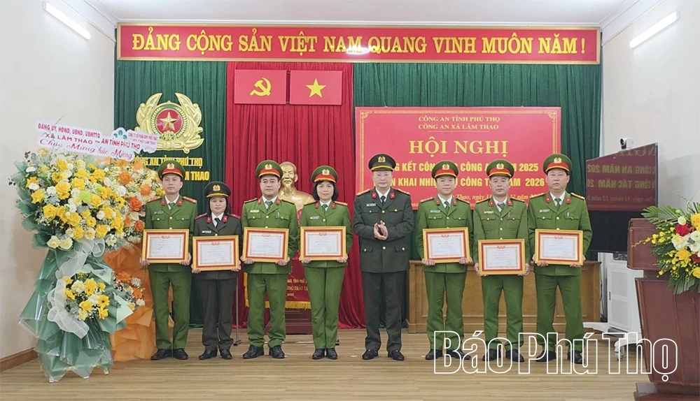 Công an xã Lâm Thao triển khai nhiệm vụ năm 2026
