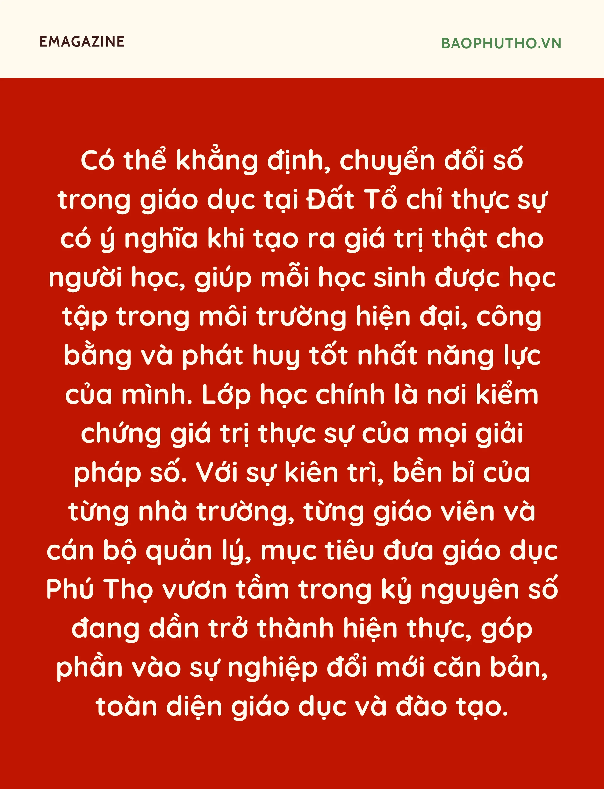 Giáo dục Phú Thọ bước vào thời kỳ số - Kỳ 3: Chuyển đổi số giáo dục - khi lớp học trở thành trung tâm