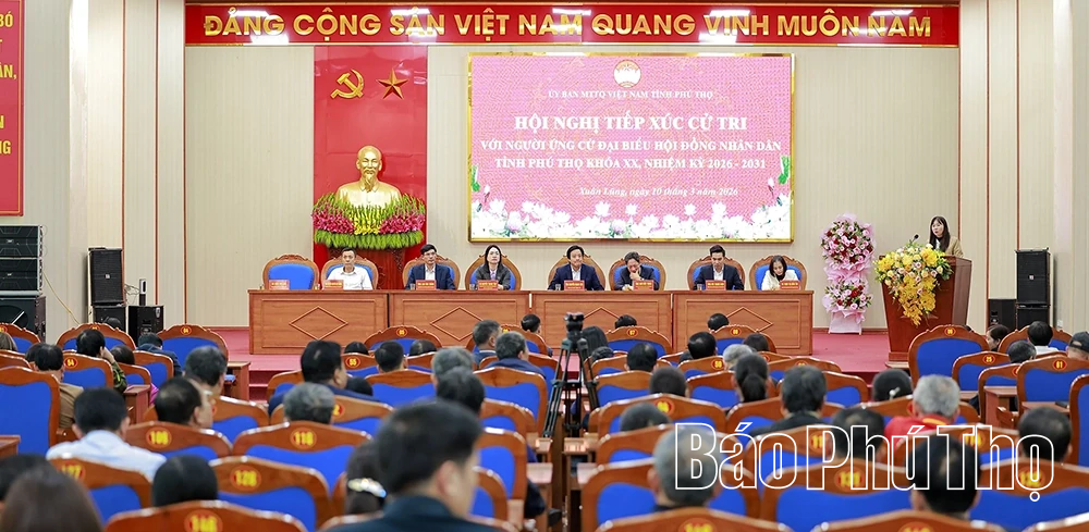 Ứng cử viên đại biểu HĐND tỉnh tiếp xúc cử tri các xã Xuân Lũng, Lâm Thao, Phùng Nguyên, Bản Nguyên